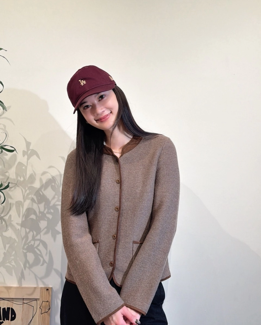 澳毛拼麂皮羊毛開衫外套 極簡・老錢風