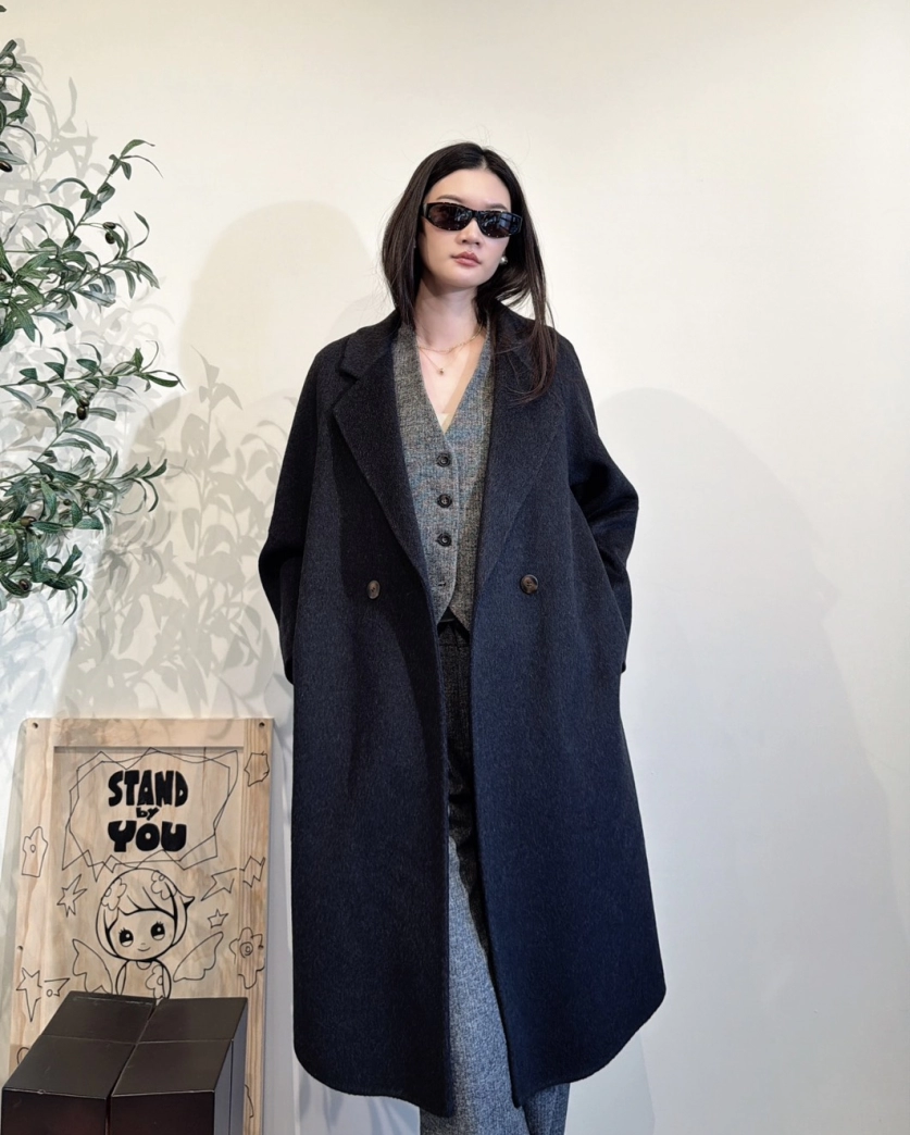 羊絨大衣外套 長板