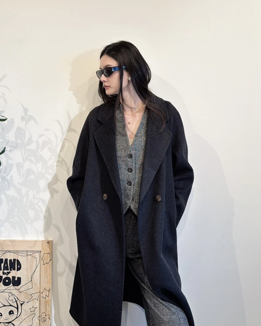 羊絨大衣外套 長板